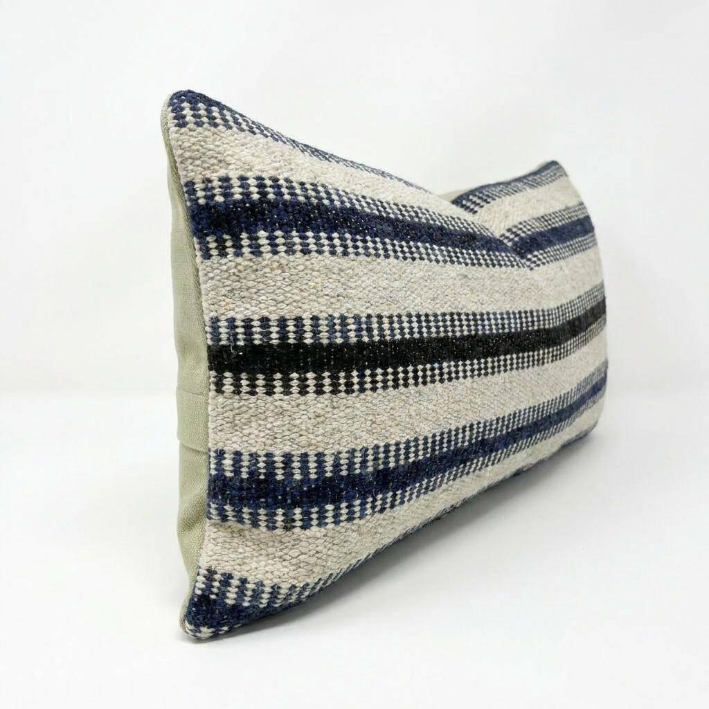 Housse de coussin kilim vintage 25x51 cm