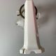 Porcelain wall lamp and art deco glass tulip