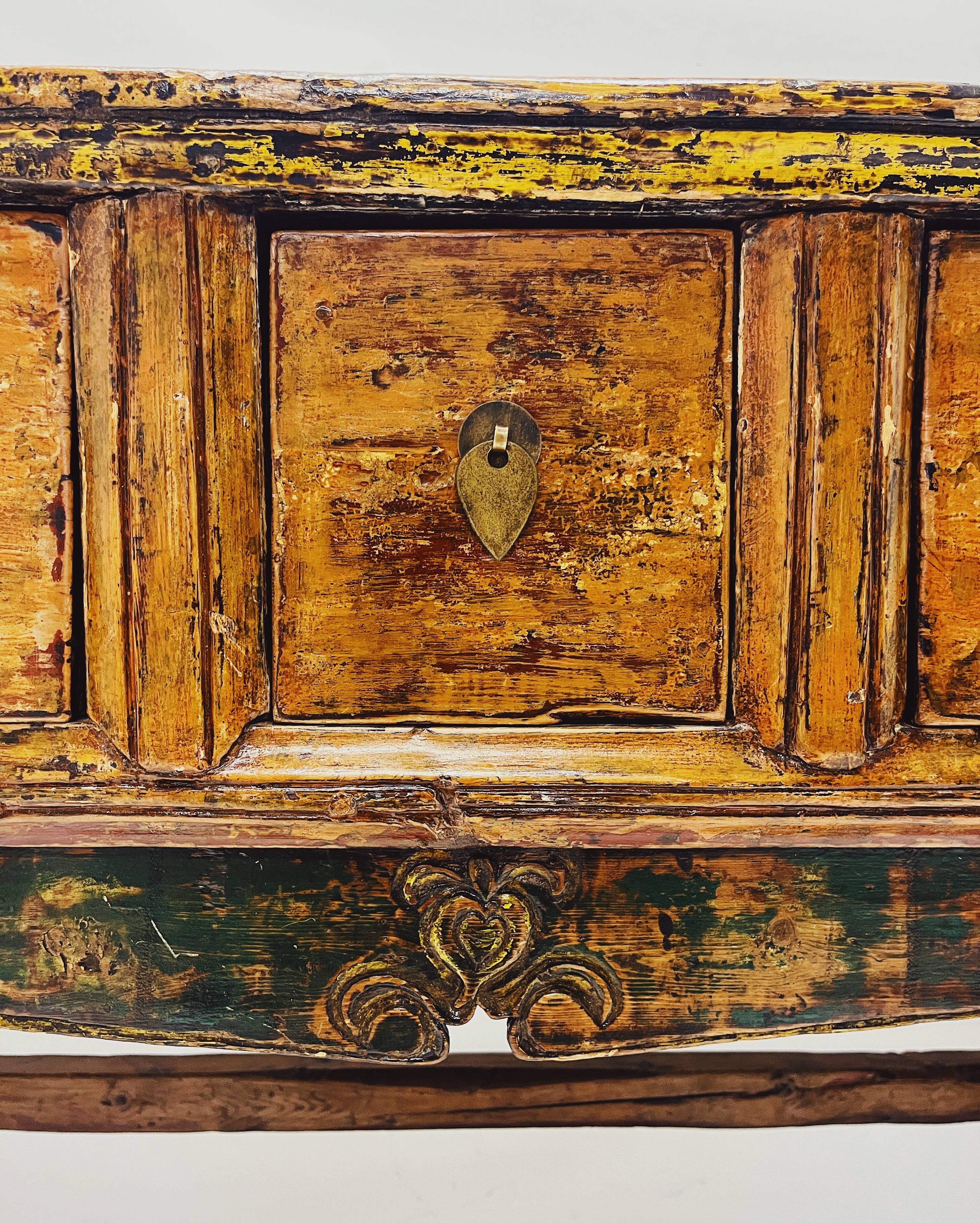 table console en bois ancien