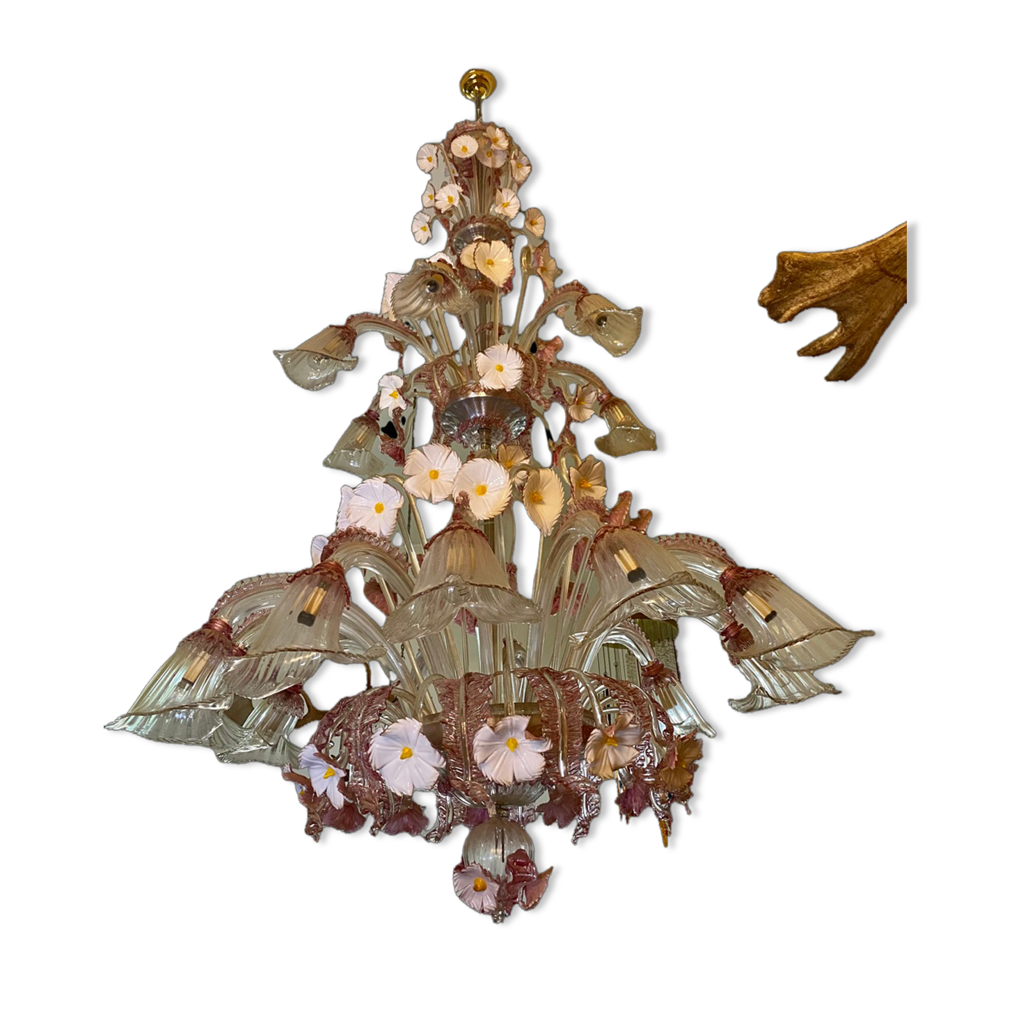 Barovier and Toso XXL Murano glass chandelier