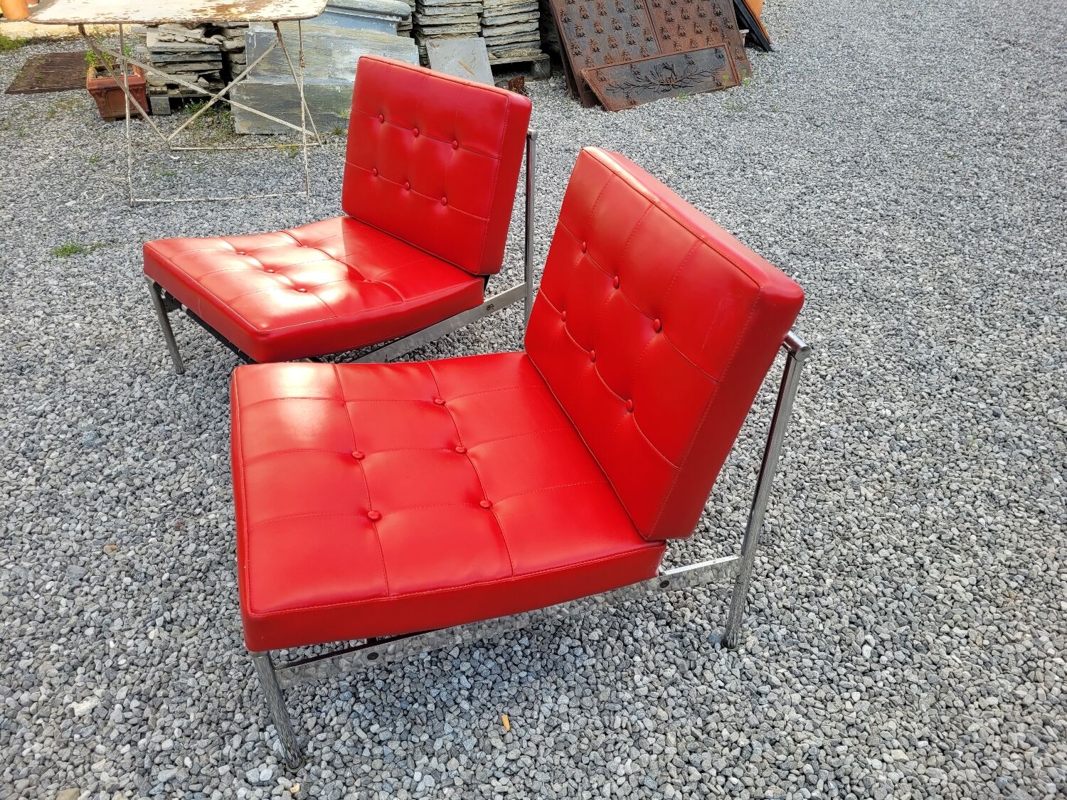 Pair of low chairs from the 70s