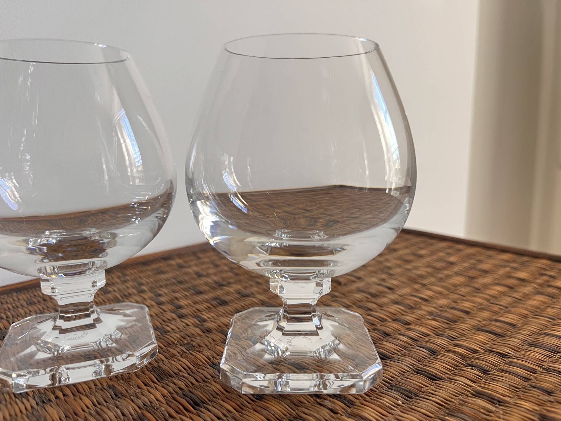 Crystal digestif glasses