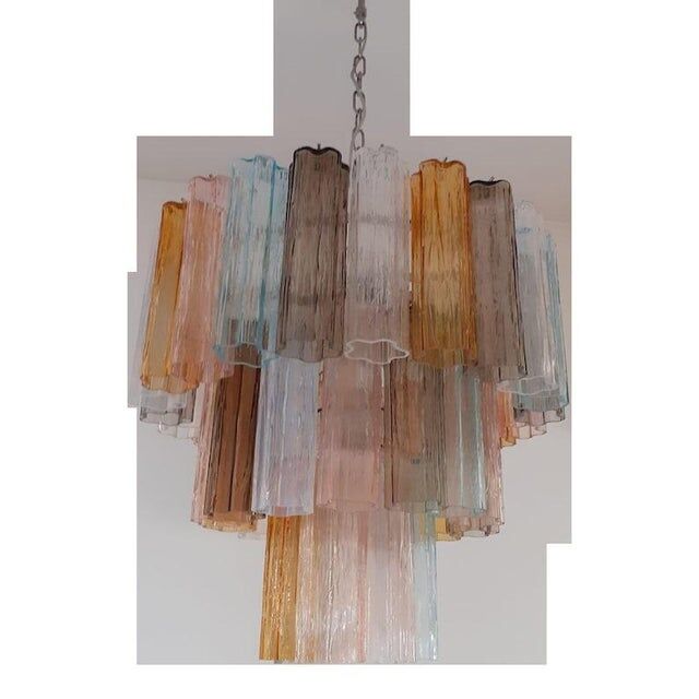 Pair of Murano glass chandeliers
