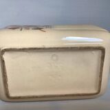 Art Deco planter with stencilled flower motif