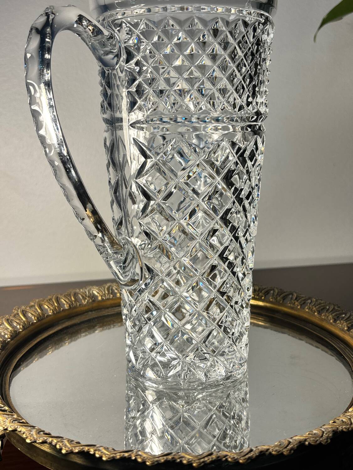 Bohemian crystal jug