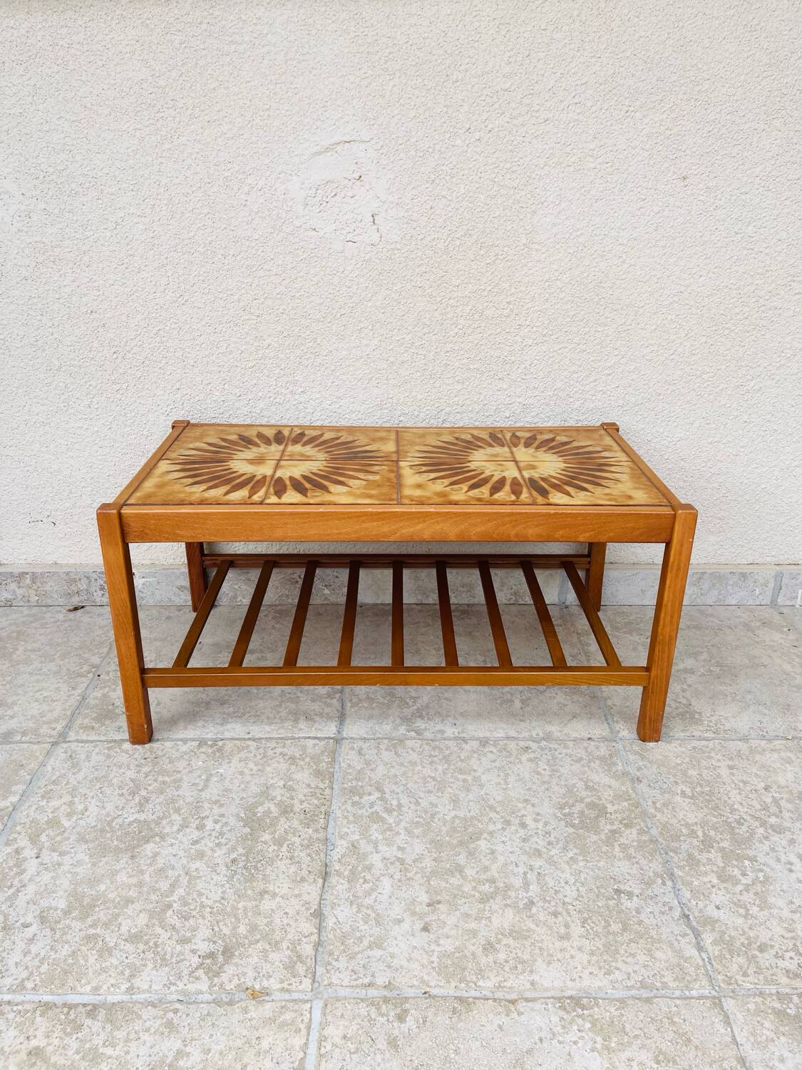 Vintage teak coffee table from the 1960s.