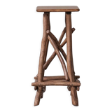 Wooden Mid-Century Bar Stool or Sculpture Pedestal (6 Available)