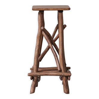 Wooden Mid-Century Bar Stool or Sculpture Pedestal (6 Available)