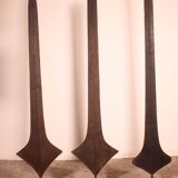 Three Topoke African Sword Coins on Base