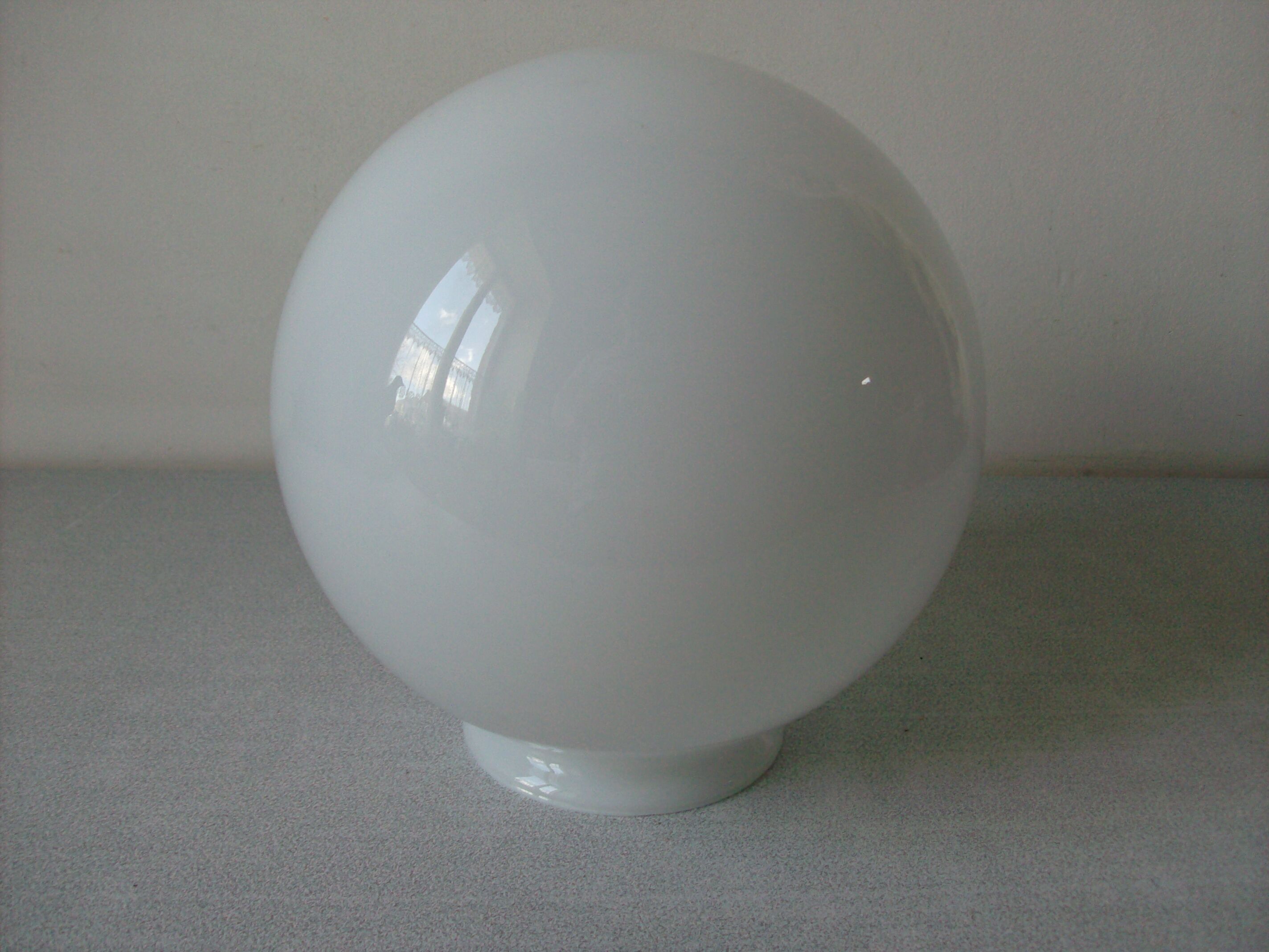 Old Globe Ball Sphere Glass Opaline Lamp Chandelier Light Fixture CD1 Vintage