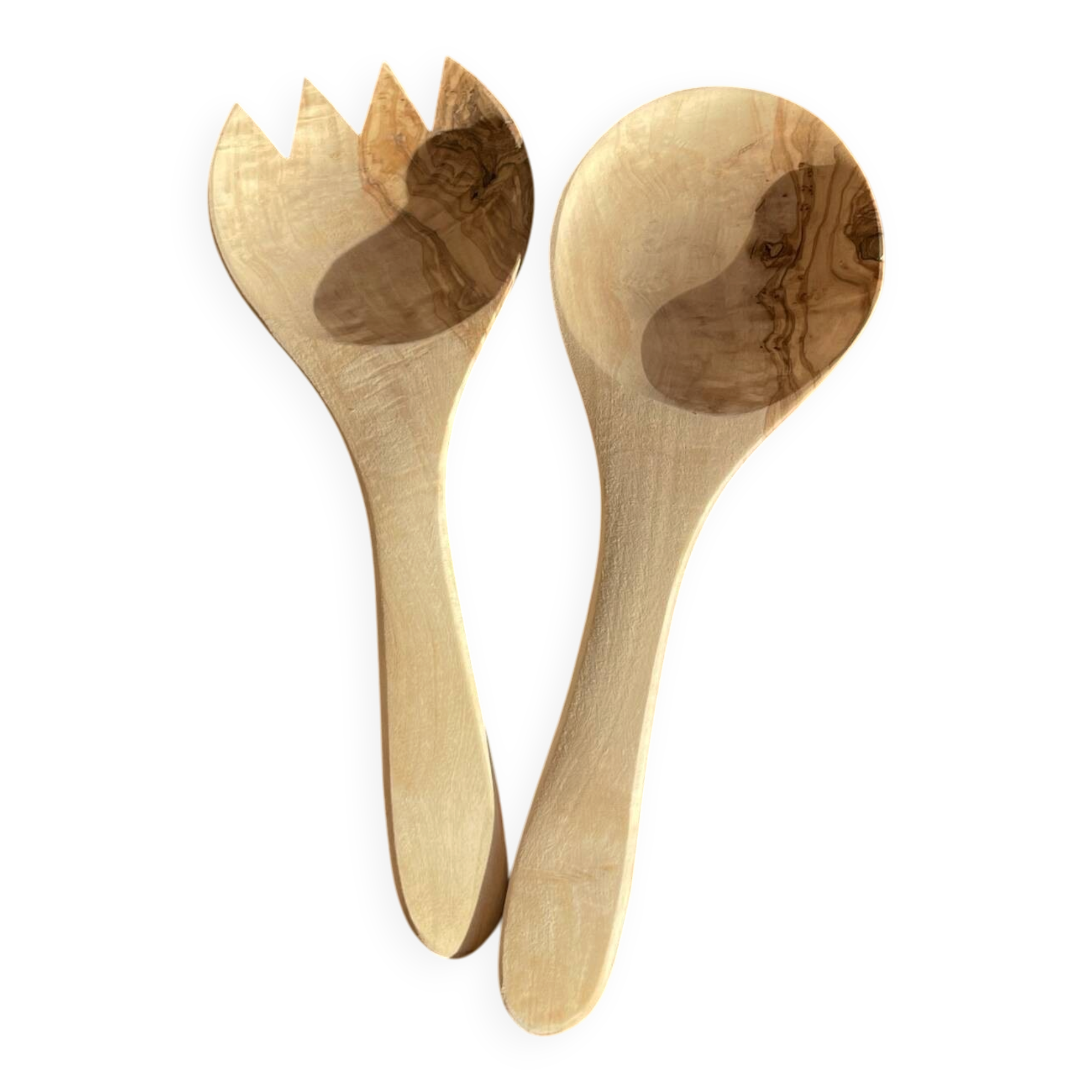 Couverts à salade en bois d’Olivier