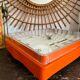 Pendule Jaz transistor orange vintage