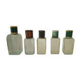 Pack of 5 antique pharmacy jars