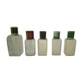 Pack of 5 antique pharmacy jars