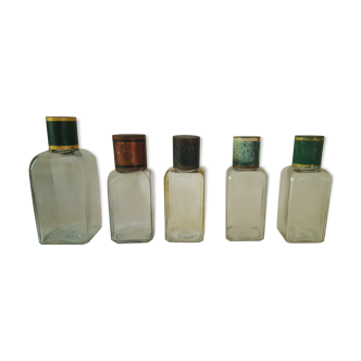 Lot de 5 bocaux de pharmacie anciens