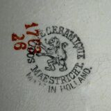 3 deep plates made of ironstone from Maastricht