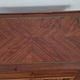 Directory style marquetry side table