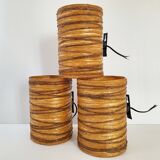 Suite of 3 vintage Accolay wall lights 1960