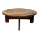 Vintage Danish Brutalist coffee table in oak, 1960s