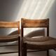 Lot de 5 chaises Charlotte Perriand modèle Dordogne