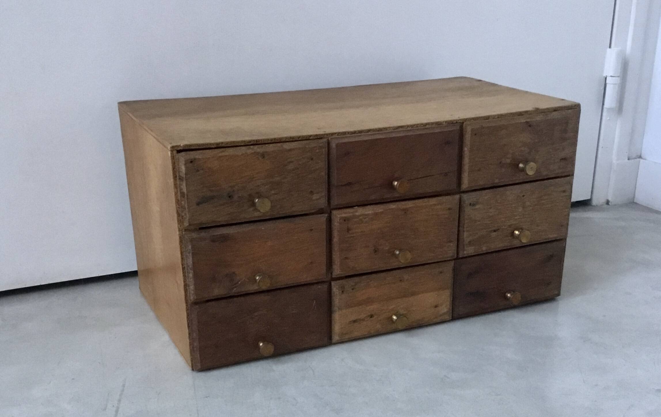 Small craft cabinet with drawers - jewelry watchmaking - vintage