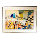 Tableau cubo-surréaliste, technique mixte sur papier