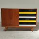 Set of 2 furniture pieces: Large sideboard Libena and Buffet U458 Jiroutek in yellow.