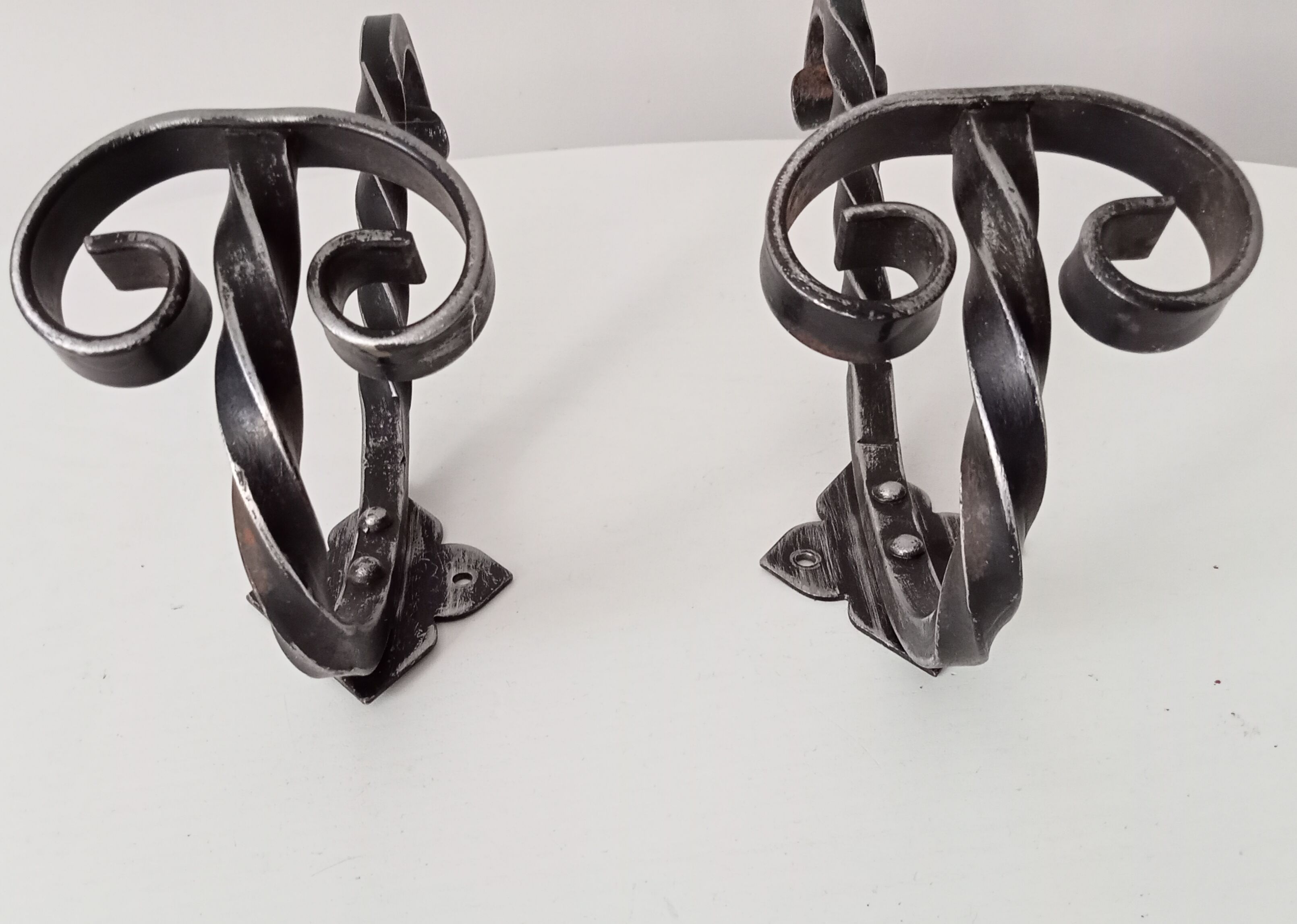 2 vintage coat rack hooks 50s-60s