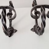 2 vintage coat rack hooks 50s-60s