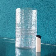 Vintage Structured Glass Vase by Willem Heesen for Leerdam Glass Factory