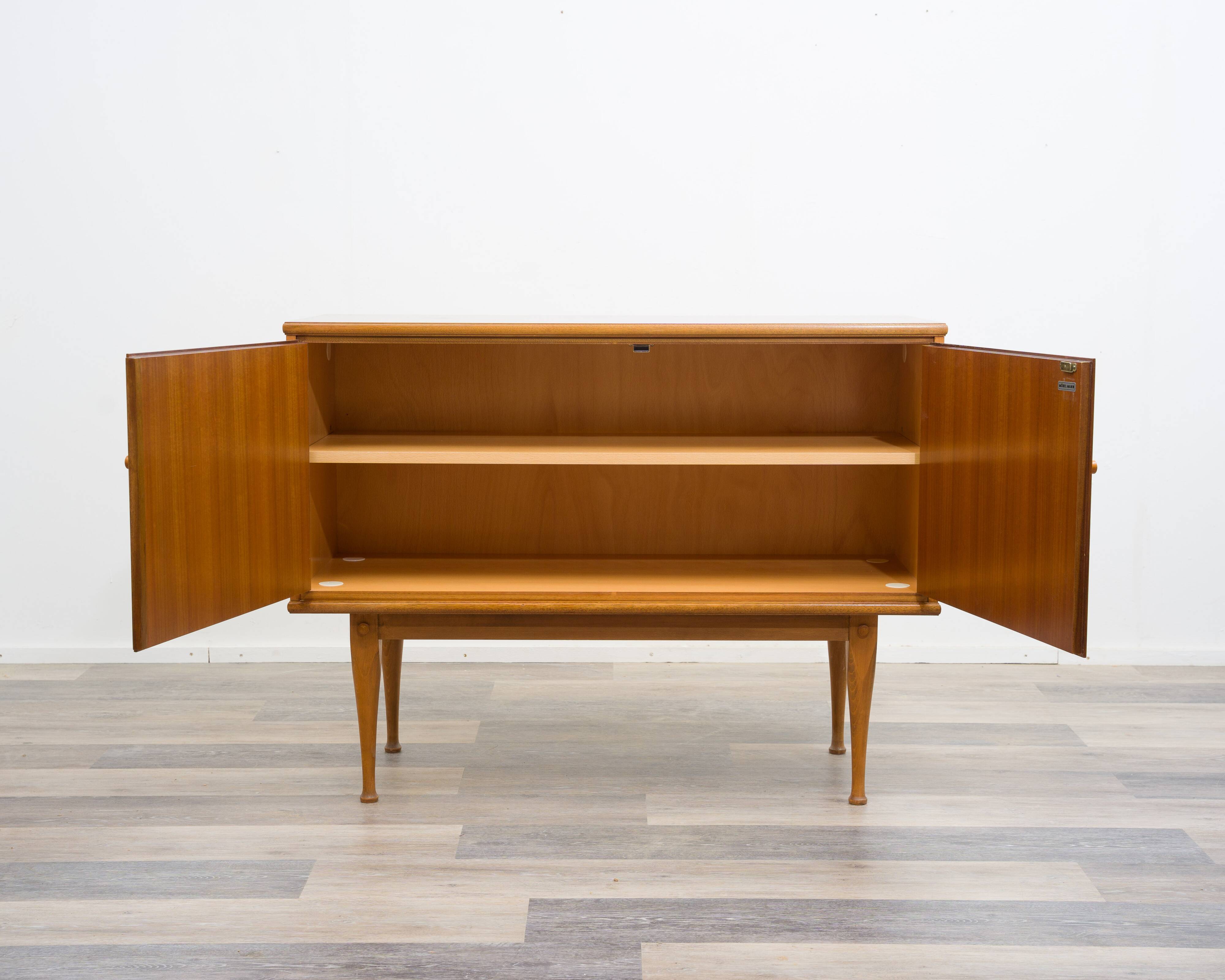 Two-door walnut chest of drawers/sideboard, 1960s