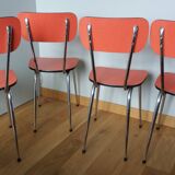 Chairs in formica and chrome metal