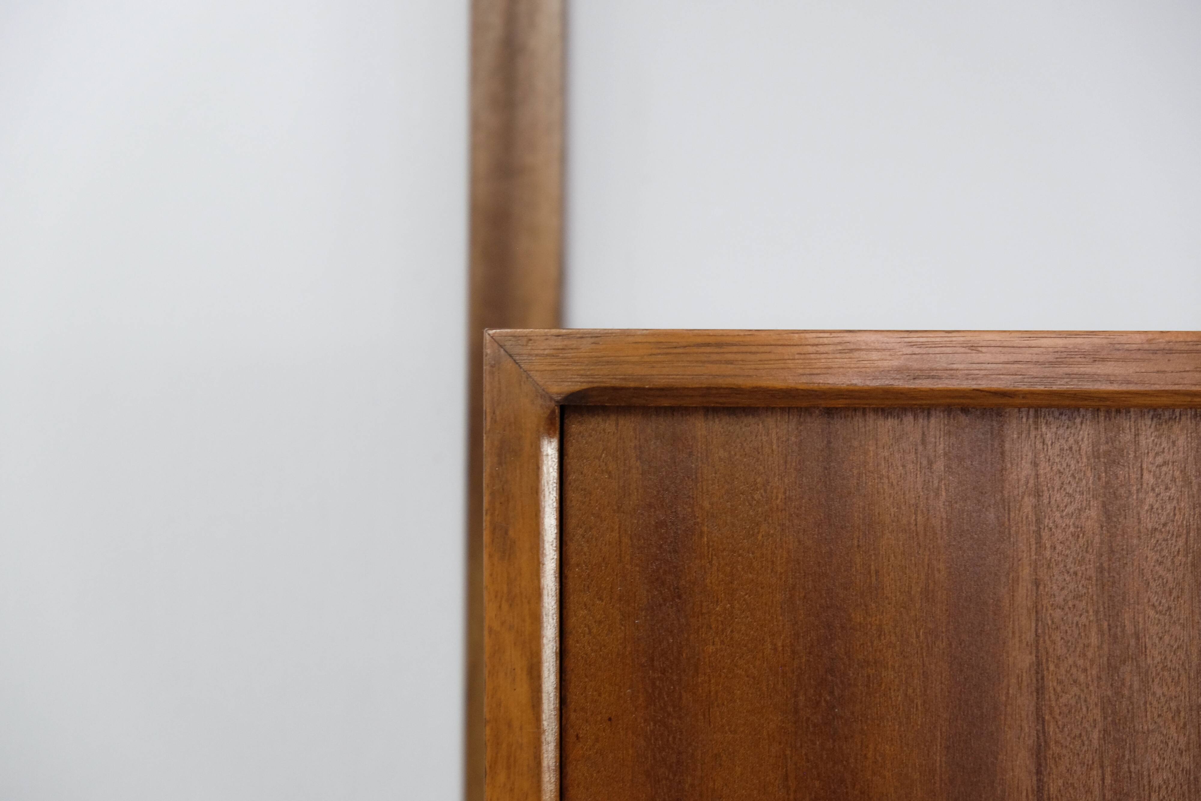 Walnut Wall Unit Shelving System 'Royal System' by Poul Cadovius 60s Danish Design