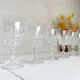 6 Arques crystal red wine glasses, Tuileries model