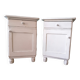 Pair of vintage wooden bedside tables