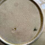 Signed barbotine plate