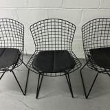 Set 3 chaises Bertoia Knoll International circa 1960