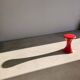 Tam Tam shape diabolo shape in red plastic
