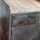 Vintage industrial furniture, metal and wood