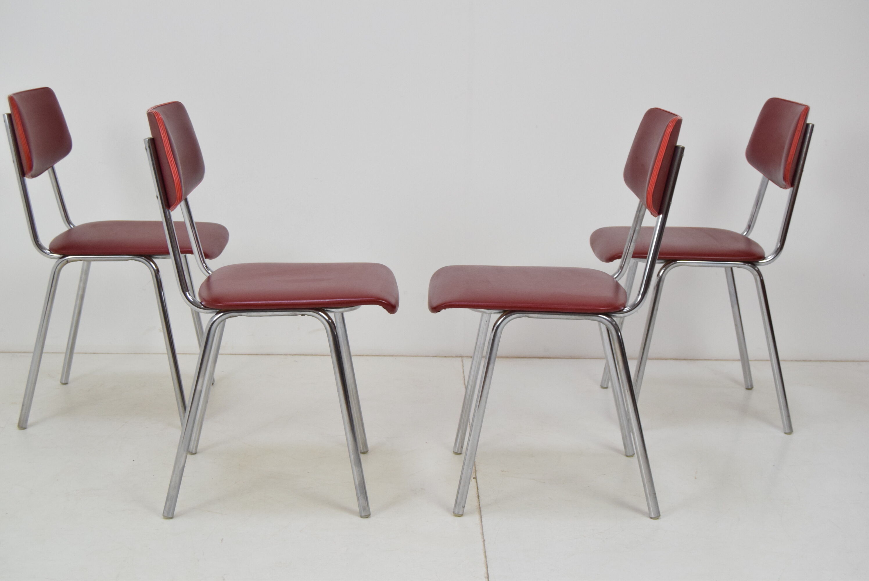Set of four chairs, Czechoslovakia, 1970s.