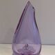 Purple glass piriform vase. Circa 1970.