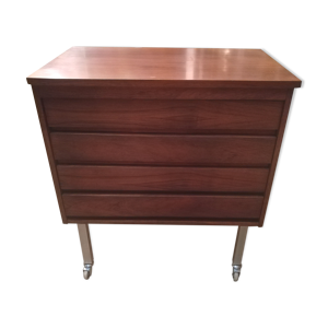 Commode en palissandre et métal