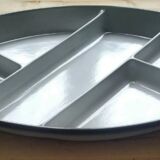 Dish with ceramic compartments