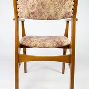 Chaise en teck avec accoudoirs 60s