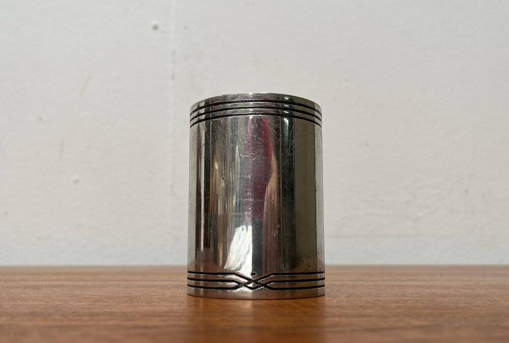 Art Deco metal vase from Étéain, France
