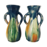 Pair of Flemish sandstone vases