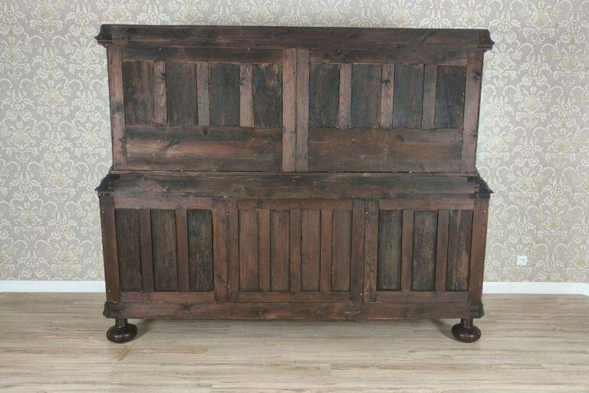 Interwar Oak Sideboard in Dark Brown, 1930s