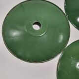 Suspensions in green enamelled sheet metal