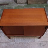 Two-door teak storage unit from the 1960s