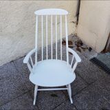 White vintage rocking-chair